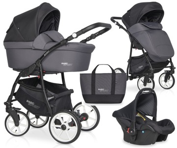 POLSKI WÓZEK WIELOFUNKCYJNY 3w1 / RIKO BASIC SPORT CARBON