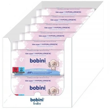 BOBINI Chusteczki Nawilżane Mleczkiem Owsianym X12