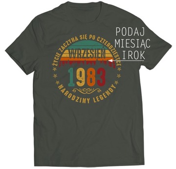 KOSZULKA NARODZINY LEGENDY ŻYCIE WRZESIEŃ 1983 S