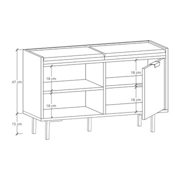 SZAFKA NA BUTY Z SIEDZISKIEM SBG3 75CM SIGI