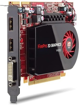 Графика AMD Fire Pro V4800, 1 ГБ GDDR5, 128 бит