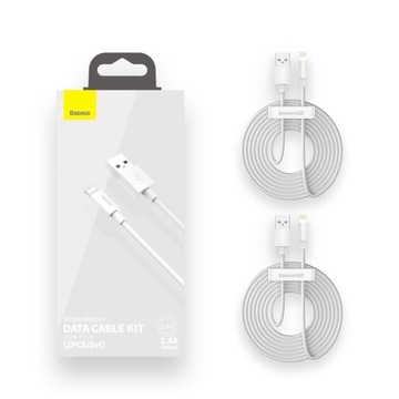 Baseus Strong USB Lightning Cable для iPhone iPad кабель 2.4A 1,5M 2 ПК