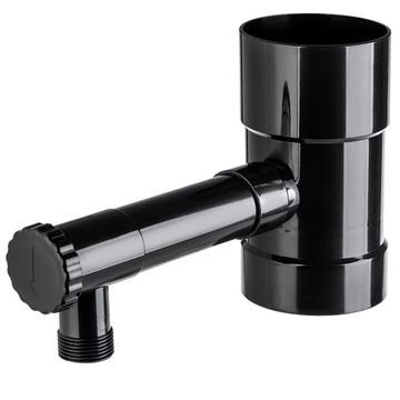 ZBIERACZ ŁAPACZ DESZCZÓWKI WODY DESZCZOWEJ Z RYNNY ZAWOREM CHWYTACZ 90mm