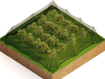 ЗАЩИТНАЯ СЕТЬ ОТ ПТИЦ ДЛЯ ПТИЦ И САДОВ ДЛЯ ПТИЦ, ГЛАДКАЯ 27х27мм