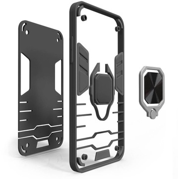 ARMOR CASE ДЛЯ IPHONE 13 ЧЕРНЫЙ ARMOR HOLDER RING CASE + 9H СТЕКЛО