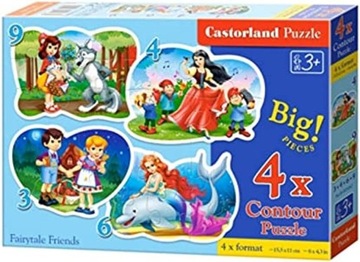 Castorland Puzzle 4w1. Piękne baśnie