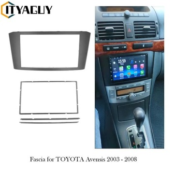 dla TOYOTA Avensis 2003 - 2008 DVD Stereo mocowanie ramy Dash instalacja wy