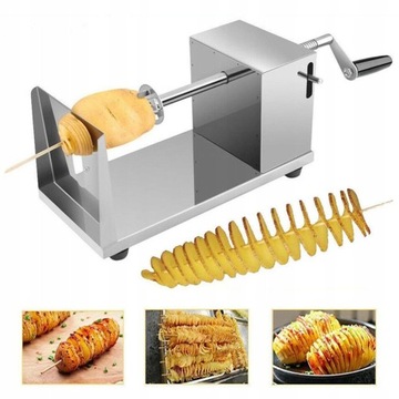 MASZYNKA DO ZIEMNIAKÓW CHIPSÓW ZAKRĘCONA FRYTKA SPRĘŻYNEK ZIEMNIACZANYCH