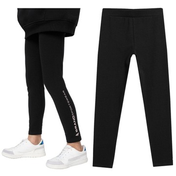 LEGGINSY spodnie DZIECIĘCE 4F JUNIOR TTIGF039 152