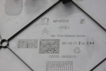 ПЛАСТИКОВАЯ НАКЛАДКА ЗАДНЕЙ ДВЕРИ PARTNER IV BERLINGO IV