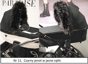 Меховая отделка на капюшоне коляски - мех для коляски.