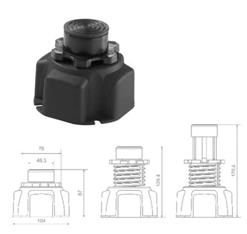 RADAWAY NB003-W4 РЕГУЛИРУЕМЫЕ НОЖКИ ДЛЯ ДУШЕВОГО ПОДДОНА 4 шт.