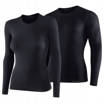 BRUBECK BASE LAYER KOSZULKA BLUZA TERMOAKTYWNA GRAFITOWA UNISEX ROZMIAR M