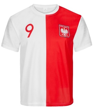 LEWANDOWSKI POLSKA sportowa koszulka piłkarska r.S