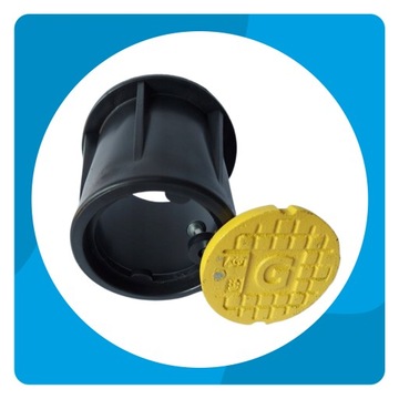 SKRZYNKA ZASUWY STUDZIENKA DO GAZU H=15CM WIEKO PP