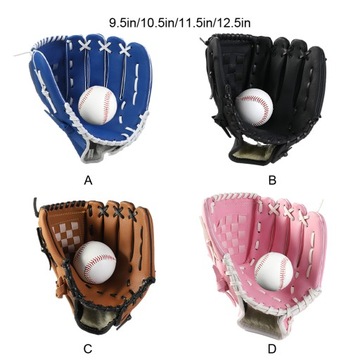 Прочные и удобные бейсбольные перчатки из искусственной кожи для детей и детей.