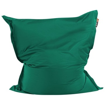 Pufa worek 140 x 180 cm szmaragdowy FUZZY