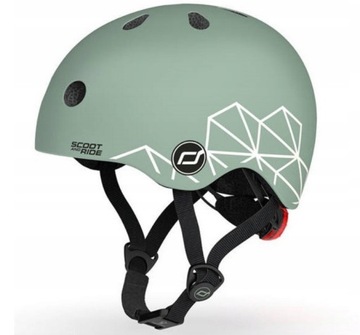 НАБОР СКУТЕРА Scoot And Ride 2 в 1 + ШЛЕМ XXS со светодиодной подсветкой для S LIFESTYLE Зеленый 1+