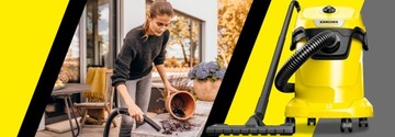ПРОМЫШЛЕННЫЙ ПЫЛЕСОС БЕЗМЕШКА WD3 KARCHER ВСАСЫВАЮЩИЙ НАБОР TURBO BRUSH XL