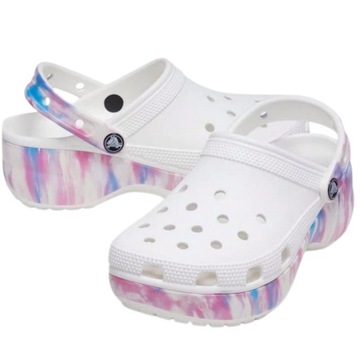 crocs damskie chodaki na platformie classic lekkie buty sportowe 38-39 w8