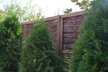 САЛЕРНО плетеная панель, ограждение, плетеный забор - размер 80 х 130 см