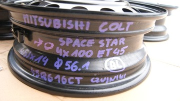 4× DISK OCELOVÝ MITSUBISHI OE 4.5" X 14" 4X100