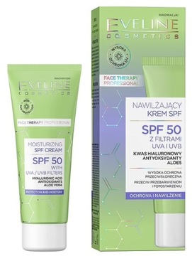 EVELINE Face Therapy NAWILŻAJĄCY KREM SPF50