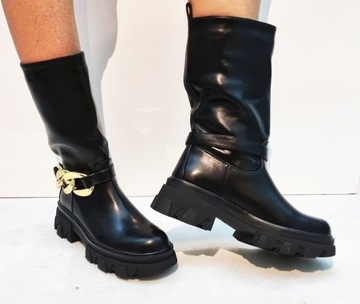 ЧЕРНЫЕ ЭЛАСТИЧНЫЕ БОТИНКИ TAP SHOES 39