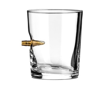WYSTRZAŁOWA SZKLANKA DO DRINKÓW ALKOHOLU POCISK