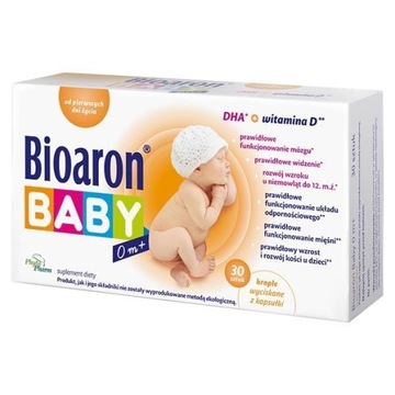 BIARON Baby 0 m+ od urodzenia witamina D i DHA x30