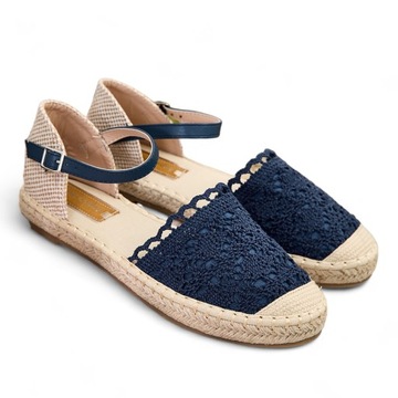 NIEBIESKIE ESPADRYLE DAMSKIE LOPETT 38