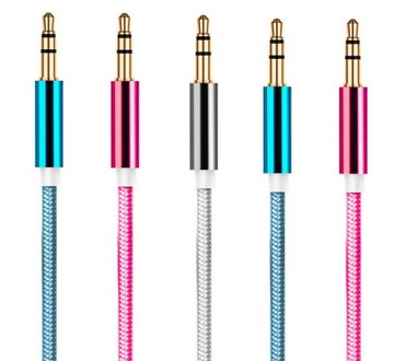 KABEL AUDIO 1m AUX MINI JACK 3,5MM/4050