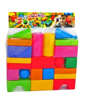 KLOCKI DMUCHANE 22 ELEMENTÓW POLSKI PRODUKT