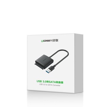 АДАПТЕР UGREEN АДАПТЕР С USB 3.0 ДЛЯ ПОДКЛЮЧЕНИЯ 2,5'/3,5' SATA-ДИСКА