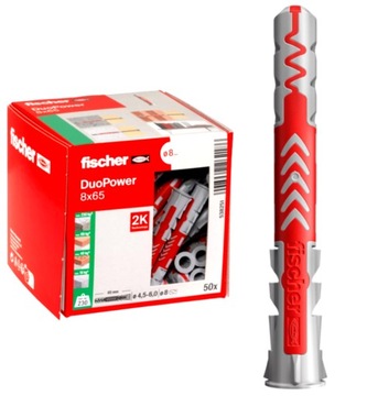 kolki FISCHER DUOPOWER 8x65 kolek rozporowy 50szt
