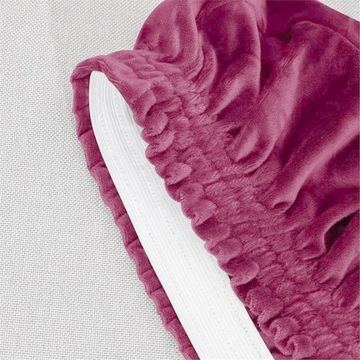 ПОКРЫТИЕ НА ДИВАН ЭЛАСТИЧНЫЙ ВЕЛОР VELVET 145-185 ТЕМНО-РОЗОВЫЙ