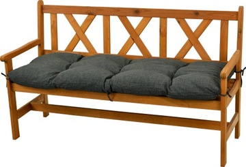 PODUSZKA NA ŁAWKĘ OGRODOWĄ HUŚTAWKĘ 120cm antracyt