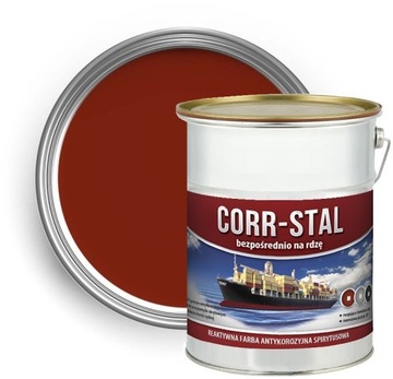 5L FARBA OKRĘTOWA GRUNTUJĄCA NA RDZĘ OCYNK METAL ALUMINIUM STAL DO RDZY