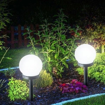 солнечная лампа MILKY BALL лампа 15см 4 LED P-015