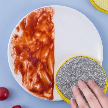 GĄBKI GĄBKA ZMYWAKI DRUCIANE KUCHENNE DO MYCIA NACZYŃ MYJKI ZESTAW 3szt
