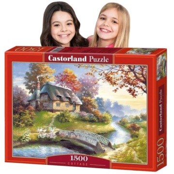 Puzzle CASTORLAND 1500 Elementów Cottage CIEKAWE DOSKONAŁA JAKOŚĆ ŚWIETNE