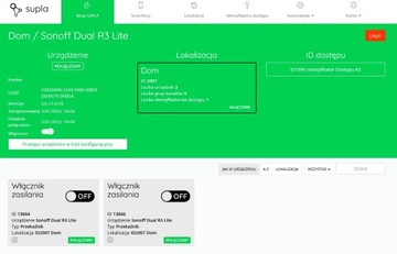 Двухканальное реле WIFI Sonoff Dual R3 SUPLA