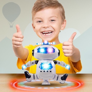 ИНТЕРАКТИВНЫЙ РОБОТ ТАНЦЕР НА АККУМУЛЯТОРЕ ДЛЯ ДЕТЕЙ ANDROID ВРАЩЕНИЕ НА 360 ГРАДУСОВ