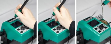 Паяльная станция Yihua 982, быстрая замена жал, 90-450°C, жала C210, 40 Вт