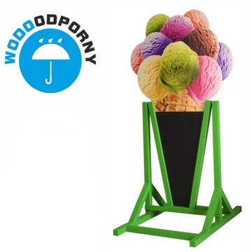 Wodoodporny potykacz reklamowy LODY GAŁKI