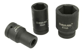 ГОЛОВКИ УДАРНЫЕ КЛЮЧИ 1 дюйм 10 шт. 17-41 НАБОР 6-угловые УДАРНЫЕ ГОЛОВКИ TIR