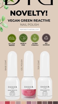 Классический веганский лак для ногтей — Didier Lab Green Reactive — Brown Mist