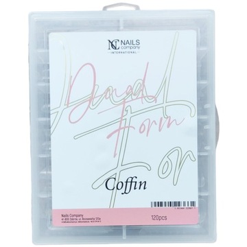 Nails Company Coffin 120 szt. formy górne szablony dual form