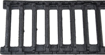 Линейный водоотвод 12х16см пластиковая решетка-канал чугун H120 DN100 C250