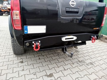Стальной бампер Navara D40, задняя балка 4x4 FV